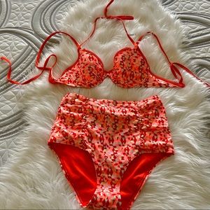 NWOT Aerie High waisted 2 piece swimsuit